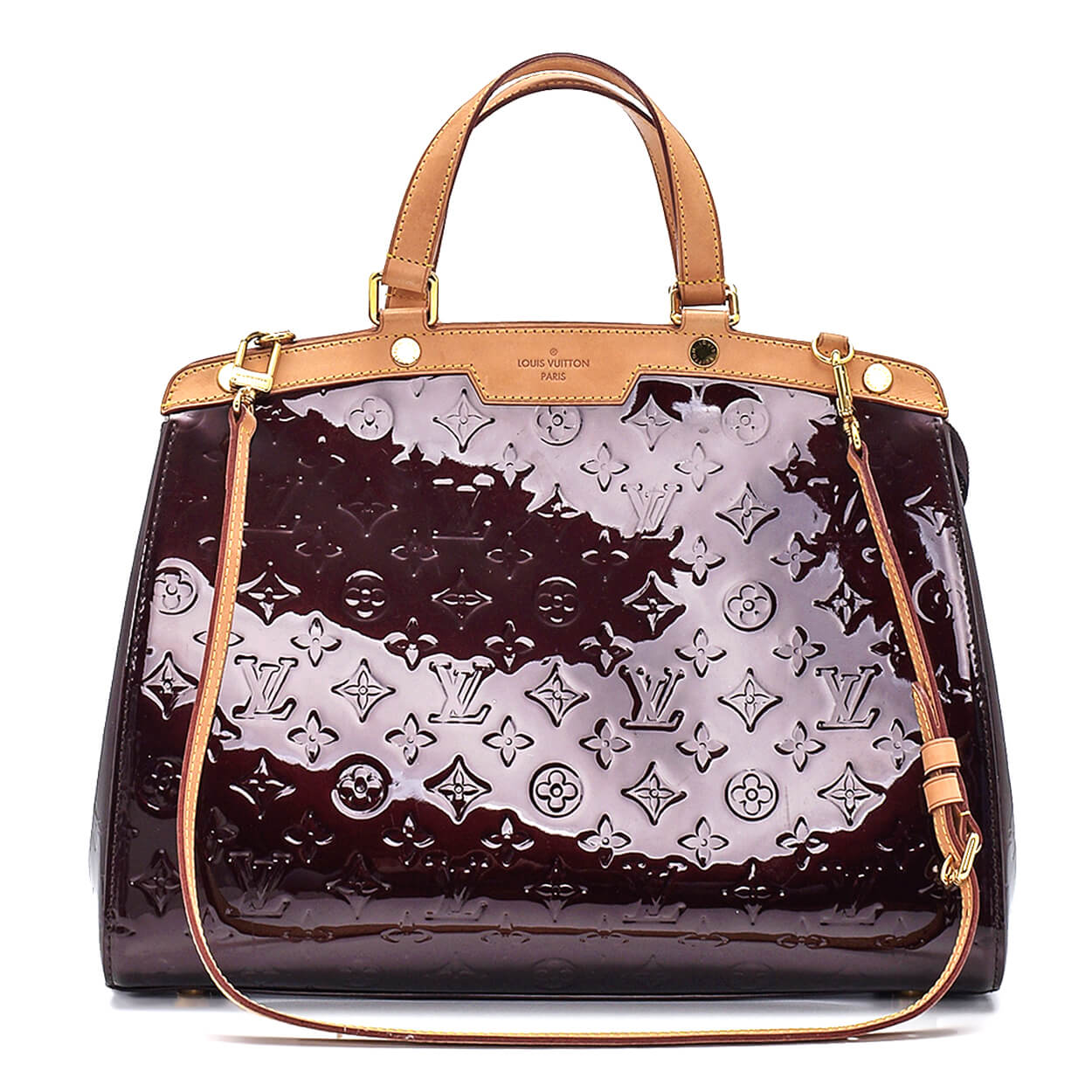 Louis Vuitton - Amarante Monogram Vernis Leather Brea Tote Bag